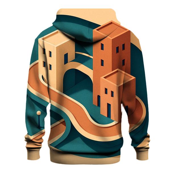 Kinetic Paper Cut City Mirage hoodies fashion