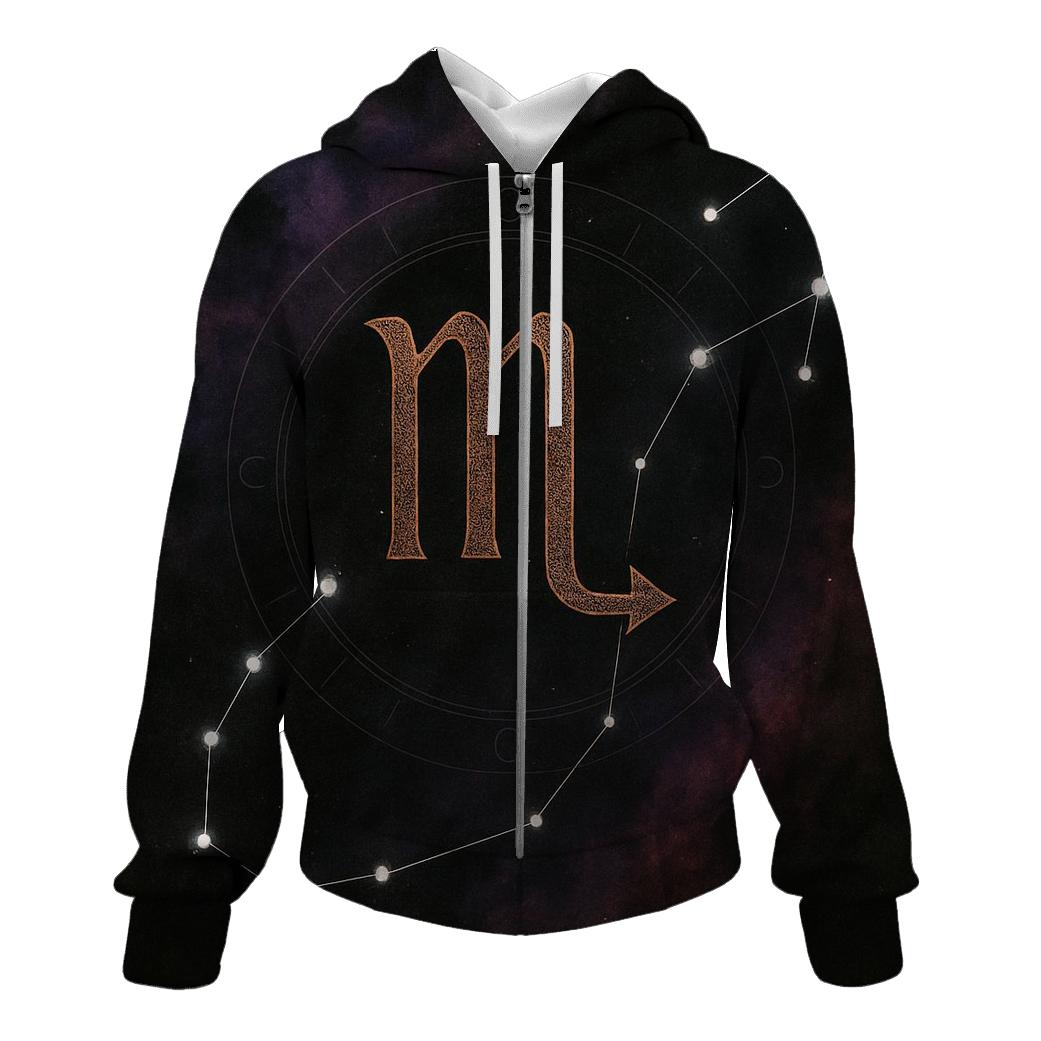 Scorpio Alchemical Constellation Sigil custom hoodies