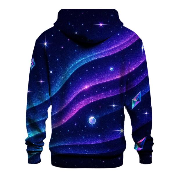 Chrome Aurora Prism Veil printed hoodies