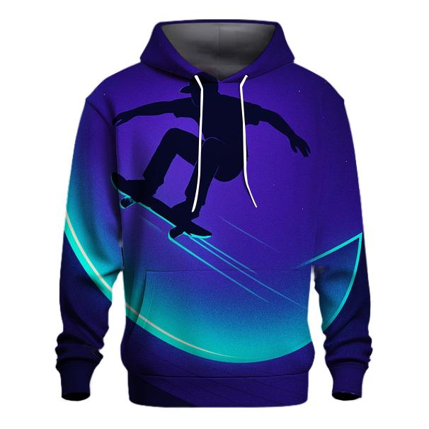 Cosmic Halfpipe Skateboarding Poster pullover hoodies