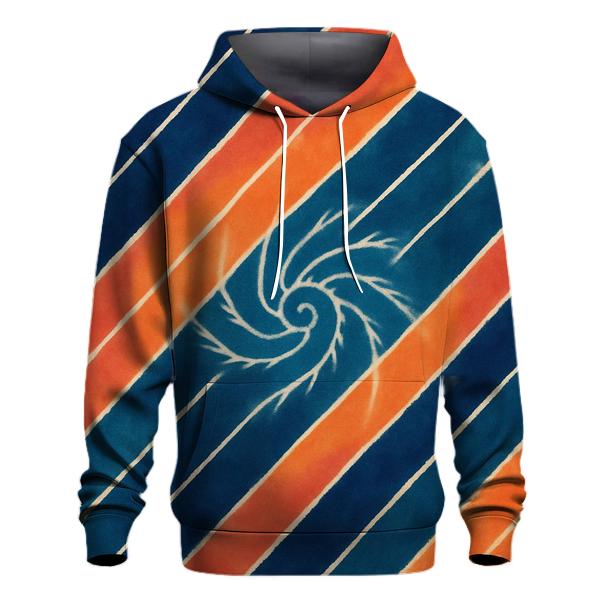 Arashi Drift Spiral Overdye Panel pullover hoodies