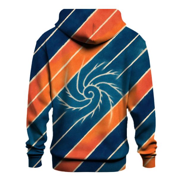Arashi Drift Spiral Overdye Panel pullover hoodies