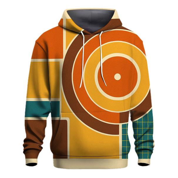 Groovy Record Sleeve Geometry printed hoodies