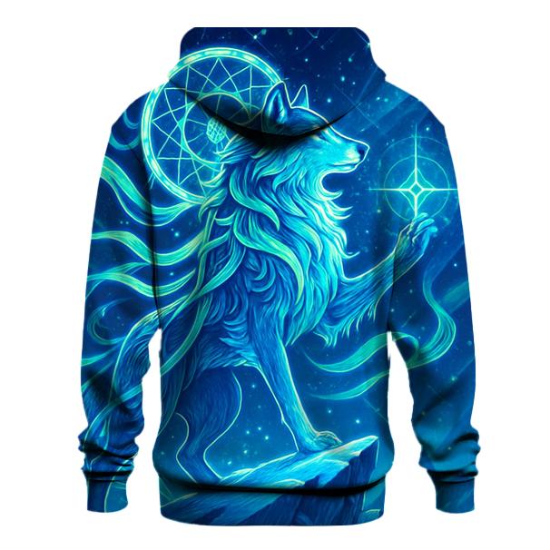 Aurora Thread Sentinel Wolf printed hoodies