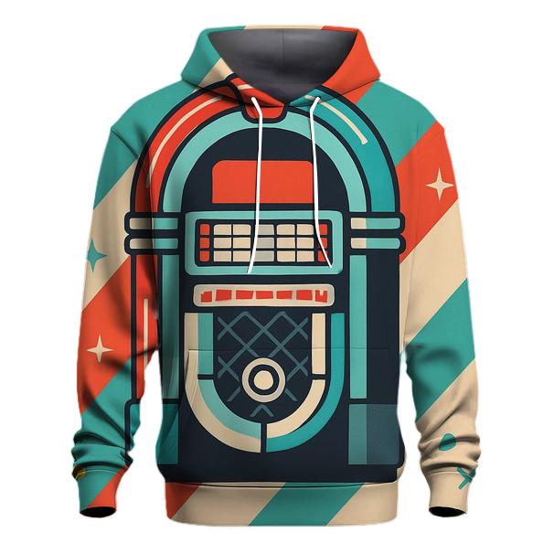 Chrome Diner Jukebox Stripes graphic hoodies
