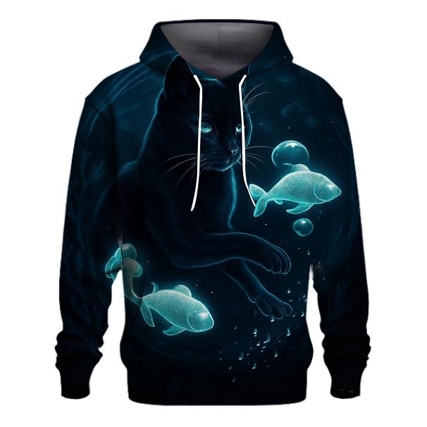 The Umbra Aquarium Cat designer hoodies