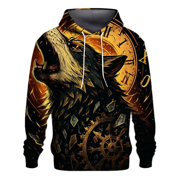 Clockwork Rift Howl Wolf embroidered hoodies
