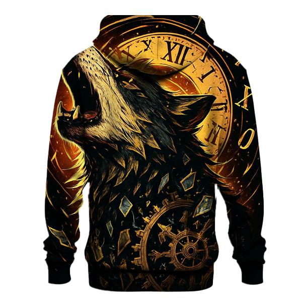 Clockwork Rift Howl Wolf embroidered hoodies