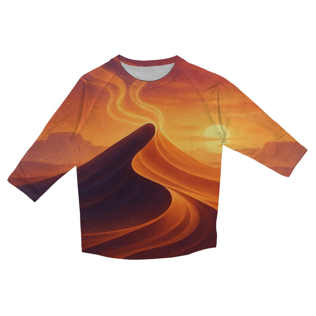 Aurora Dune Sundown personalized 3/4 sleeve tees