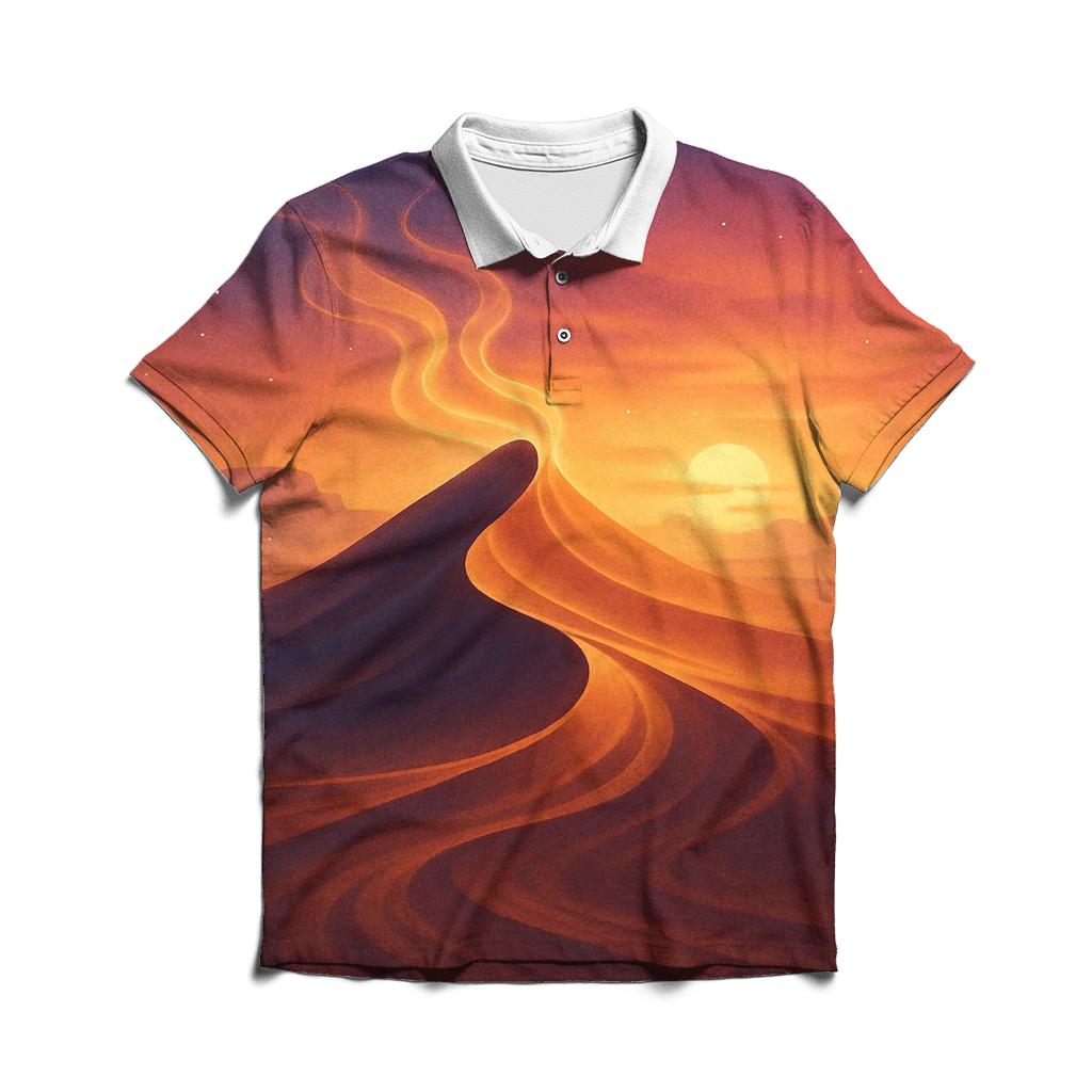 Aurora Dune Sundown personalized polo shirts