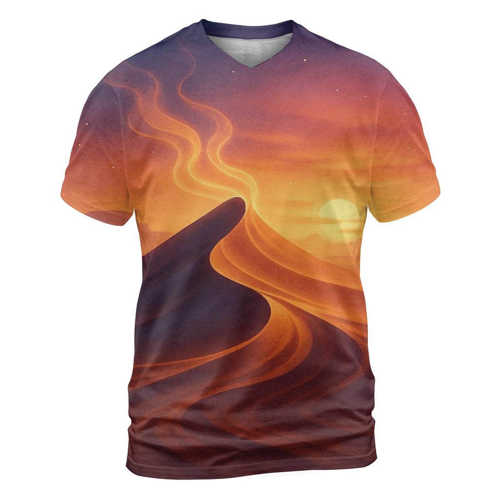 Aurora Dune Sundown creative print fashion shirts