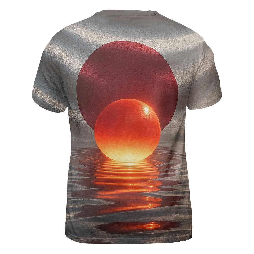 Metallic Rising Sun Over Tokyo Bay personalized full print shirts