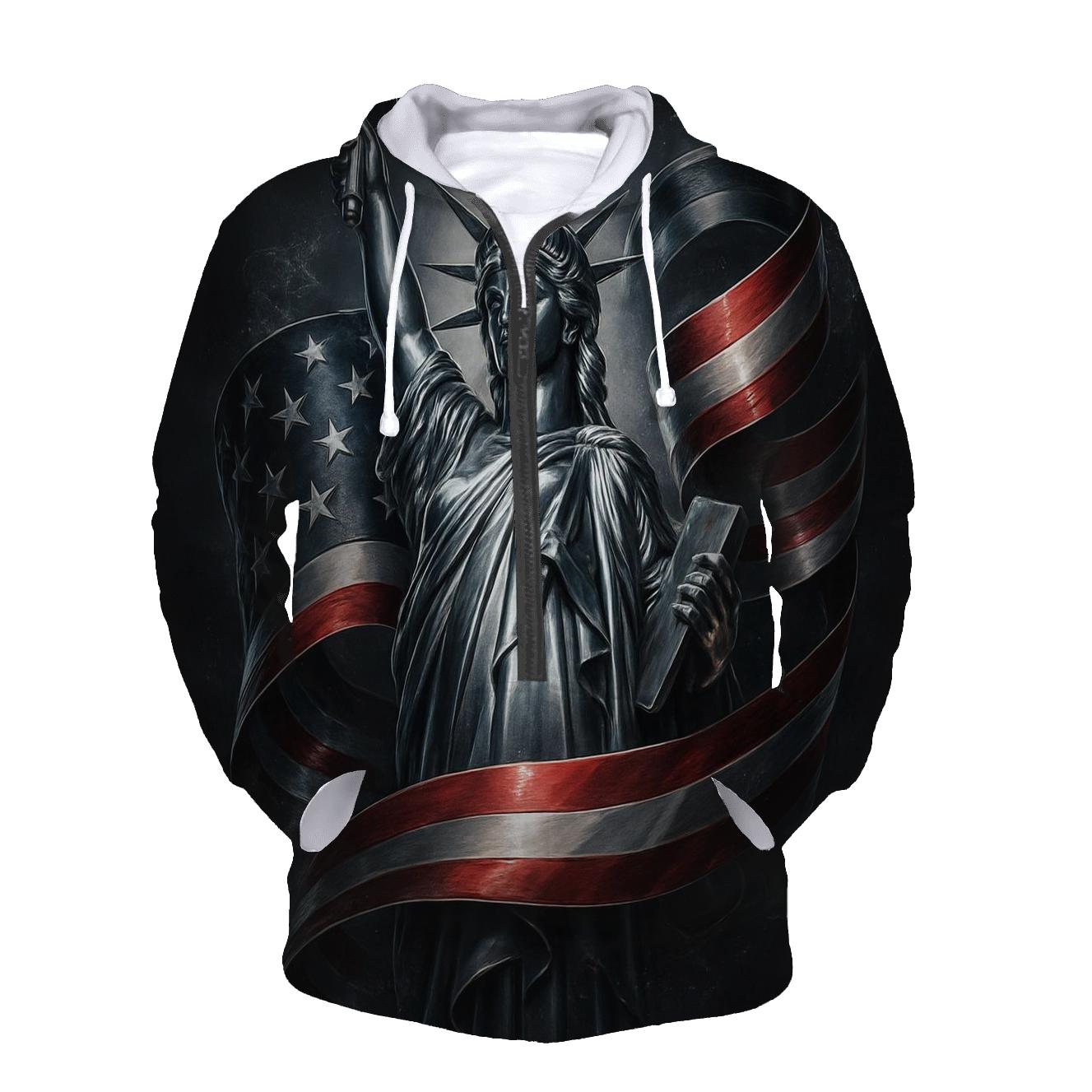 Chrome Liberty Surge graphic hoodies