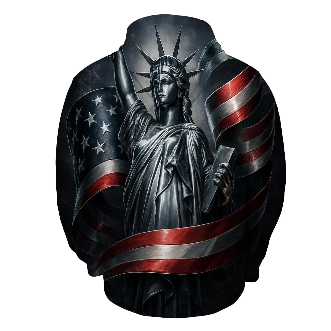 Chrome Liberty Surge graphic hoodies