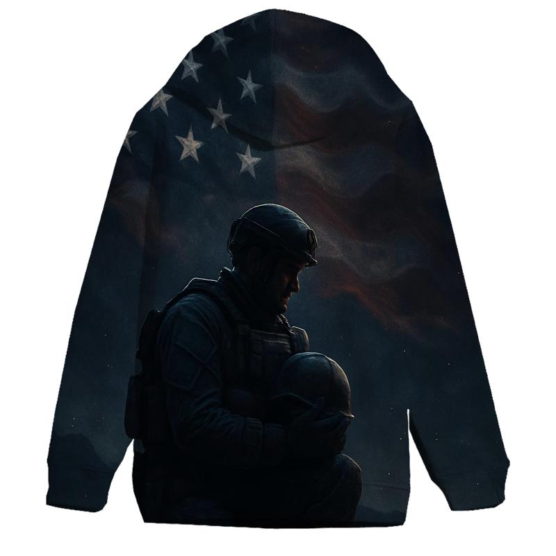 Stars Over Silent Patrol printed hoodies