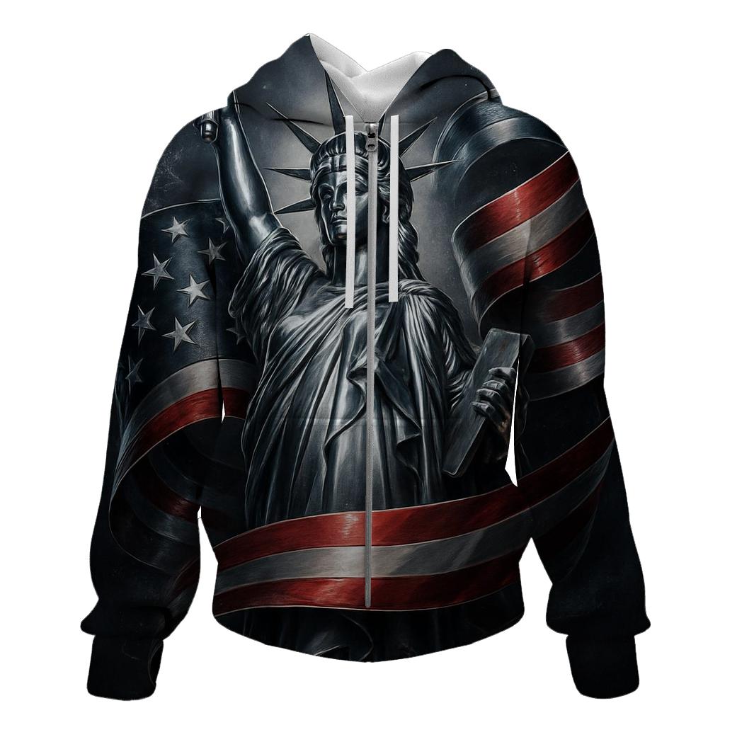 Chrome Liberty Surge graphic hoodies