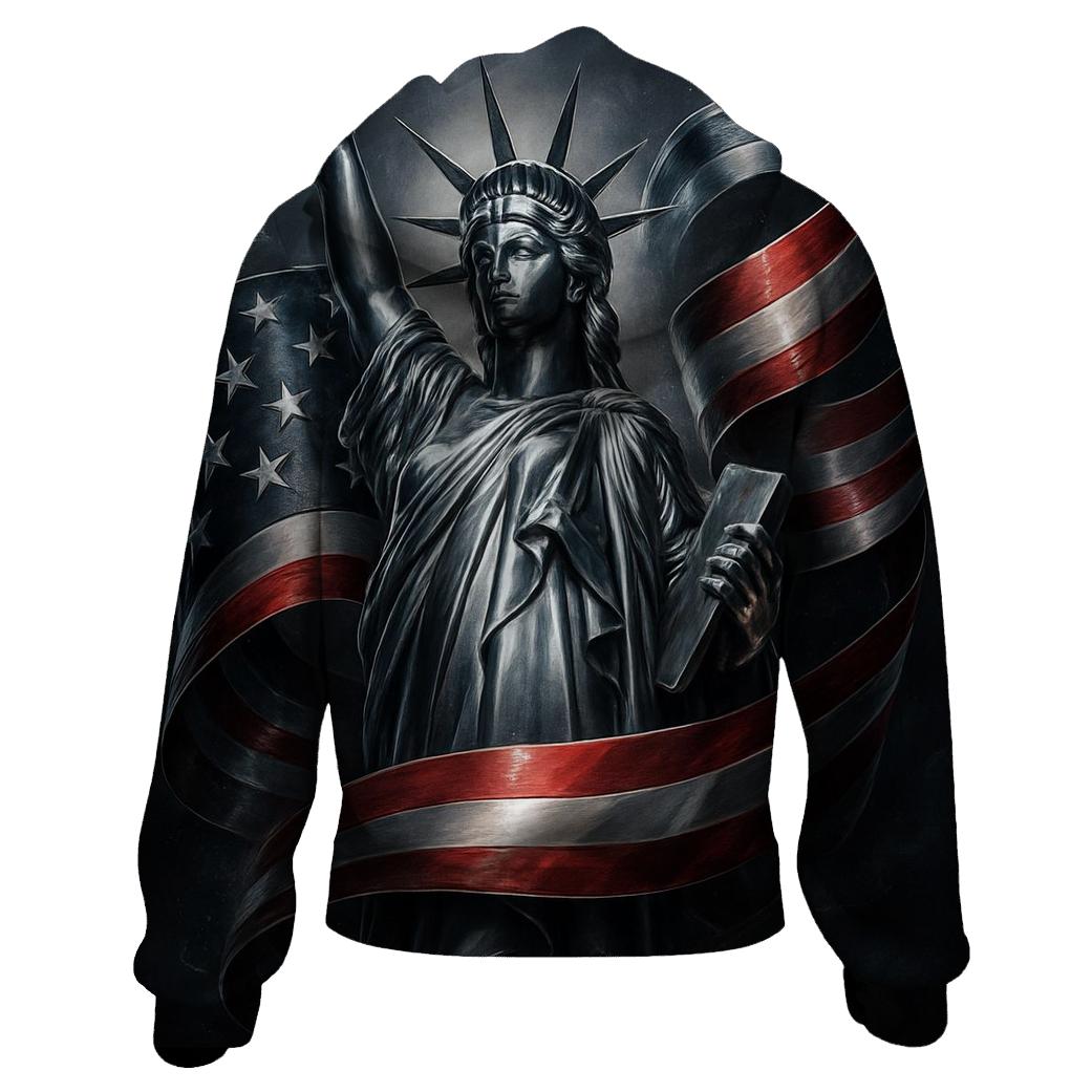 Chrome Liberty Surge graphic hoodies