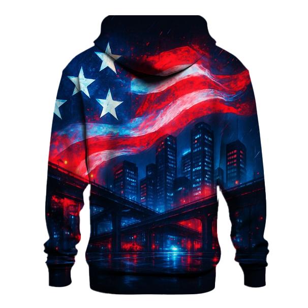 Neon Skyline Flag Mirage hoodie trends