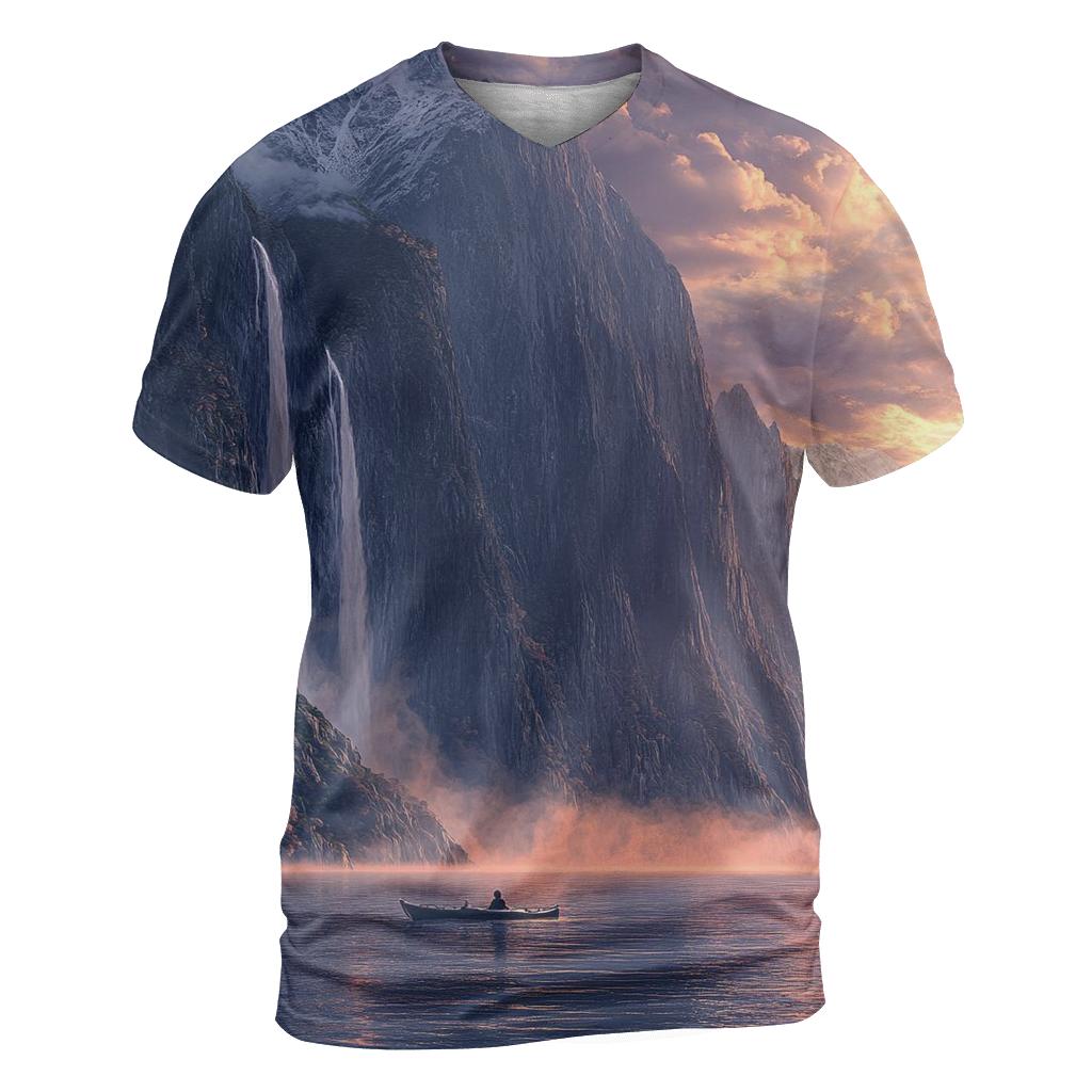 Milford Sound - Fiordland trendy printed shirt styles