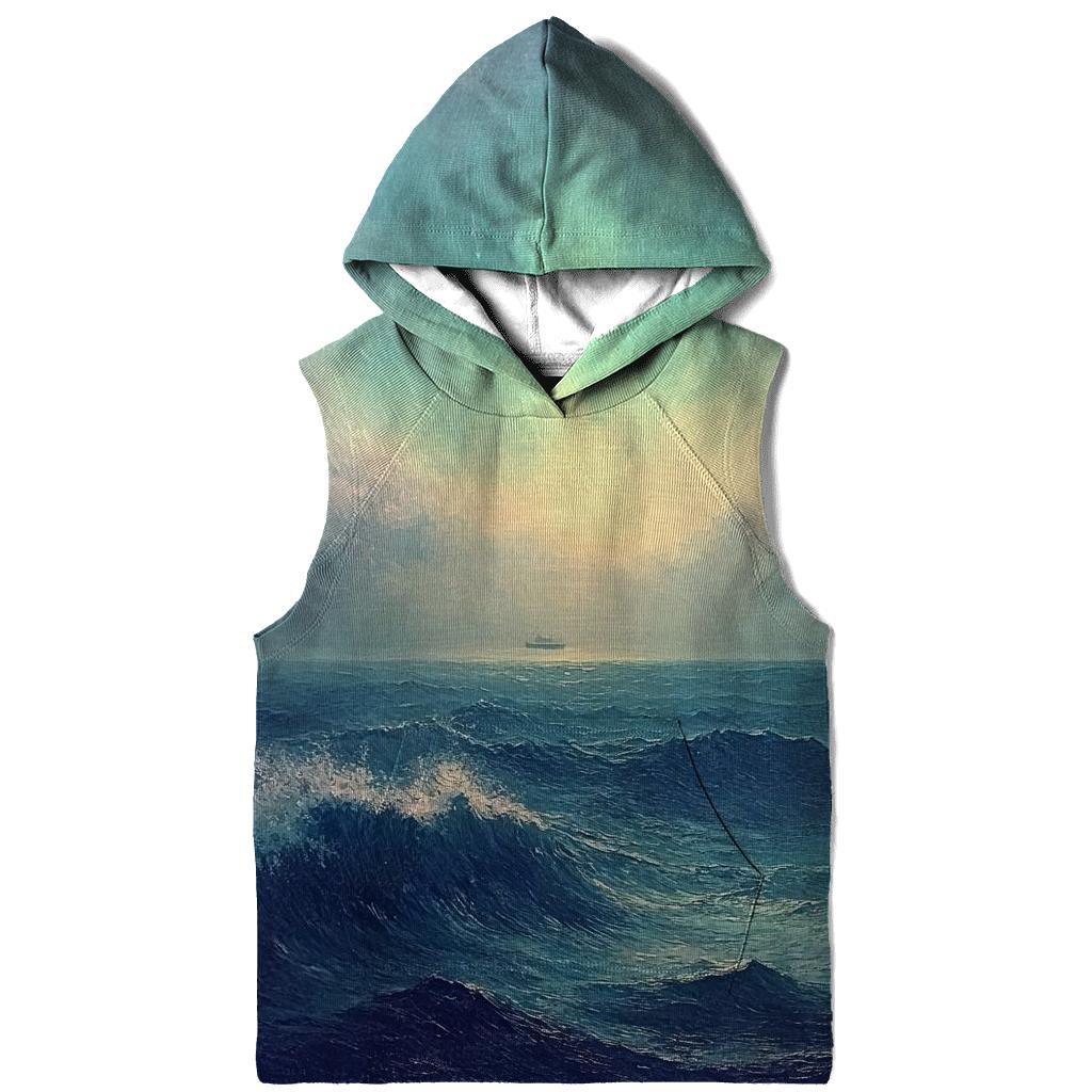 J M W Turner Inspired Aurora Over Stormy Sea lightweight hoodies