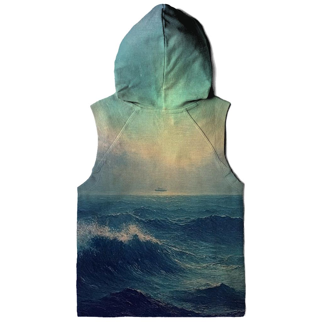 J M W Turner Inspired Aurora Over Stormy Sea lightweight hoodies