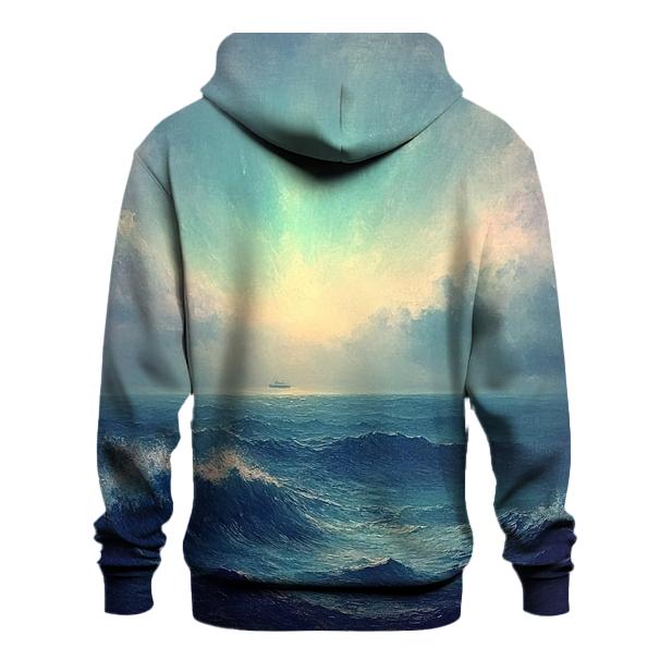 J M W Turner Inspired Aurora Over Stormy Sea pullover hoodies