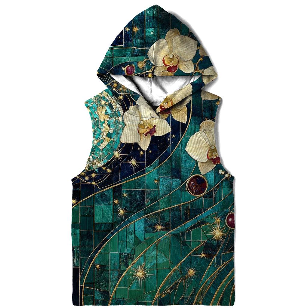 Gustav Klimt Inspired Celestial Garden Of Orchids custom hoodies
