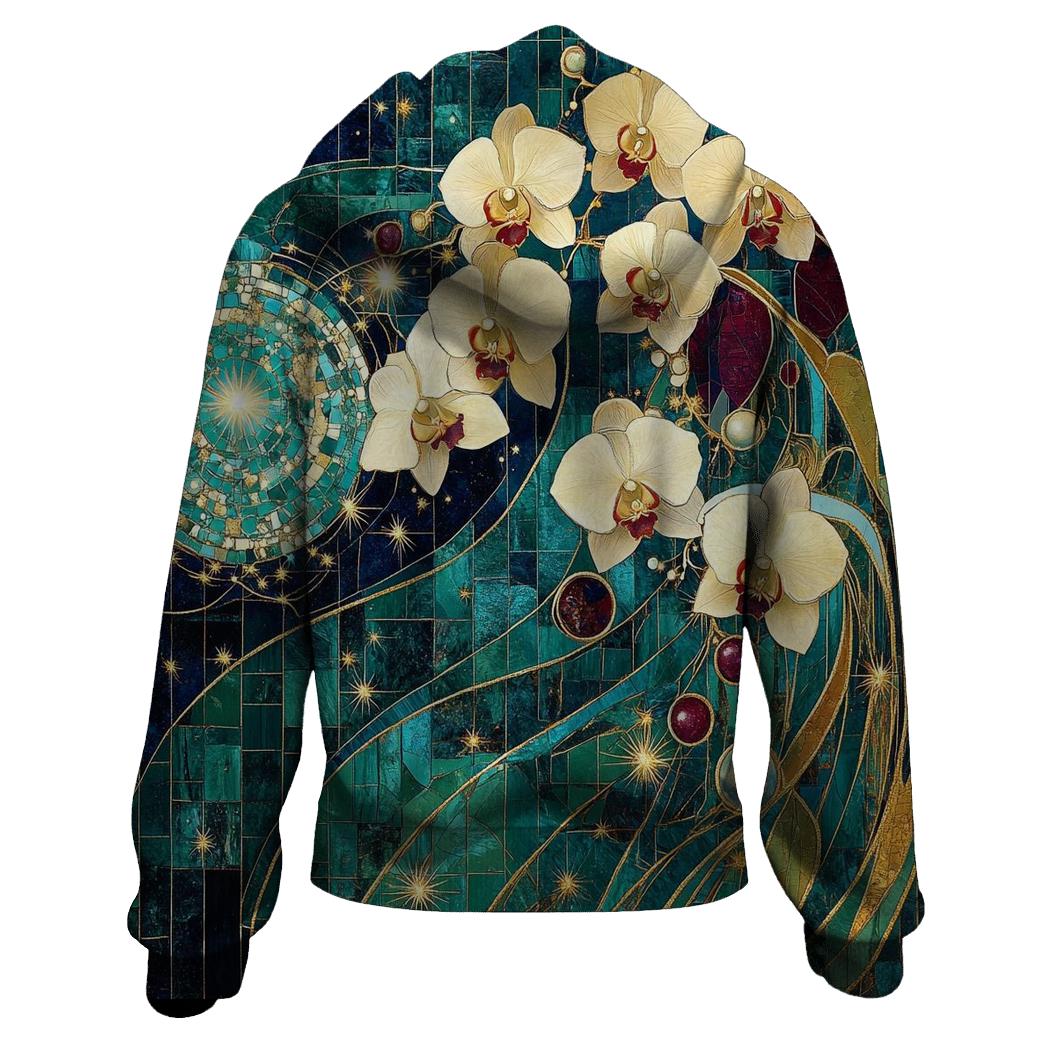 Gustav Klimt Inspired Celestial Garden Of Orchids hoodie trends