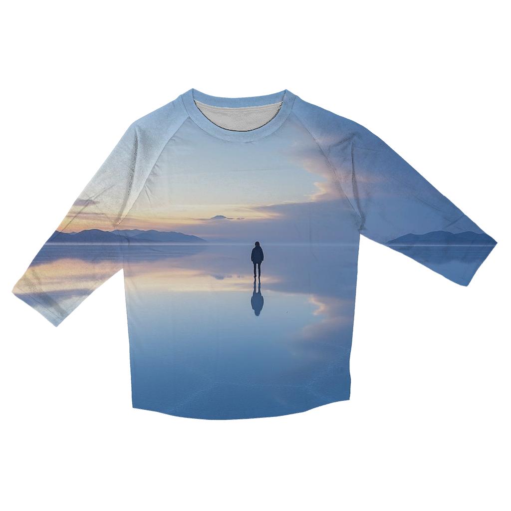 Salar De Uyuni Salt Flats - Uyuni printed three quarter sleeve shirts
