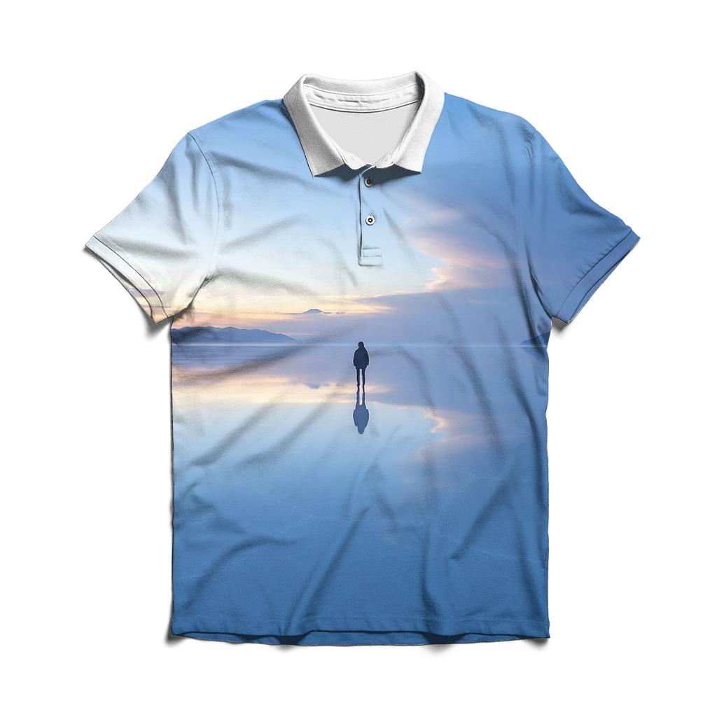 Salar De Uyuni Salt Flats - Uyuni branded logo polo shirts