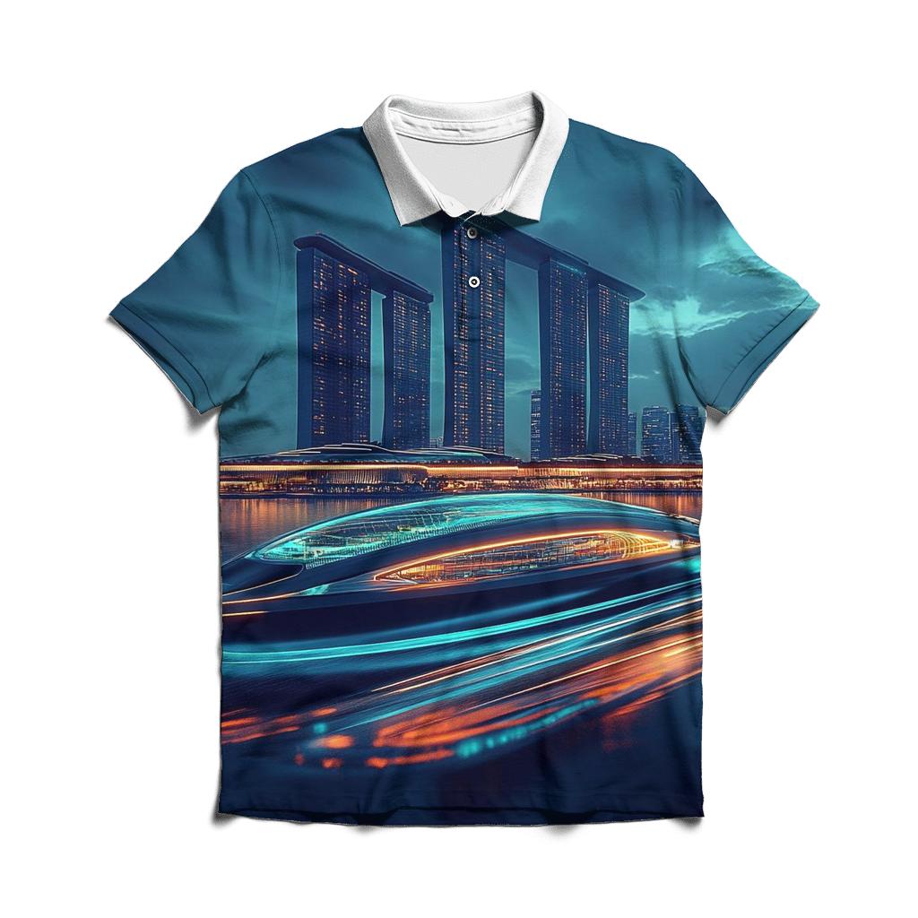 Marina Bay Sands SkyPark - Singapore personalized polo shirts