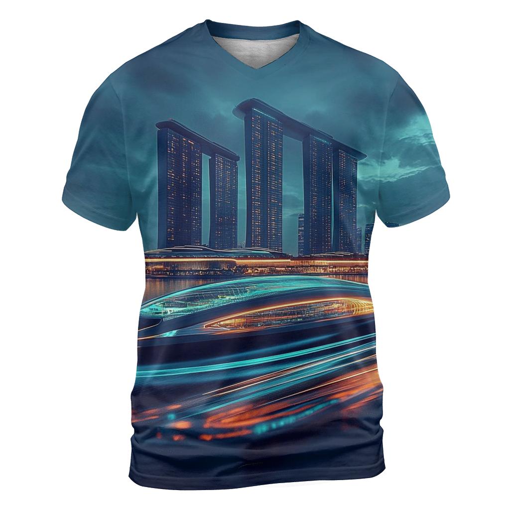 Marina Bay Sands SkyPark - Singapore statement graphic shirts