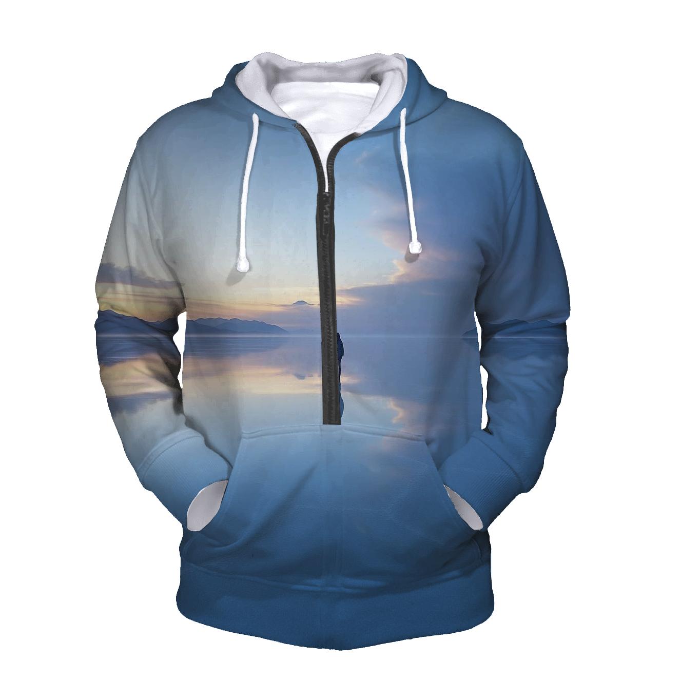 Salar De Uyuni Salt Flats - Uyuni printed hoodies