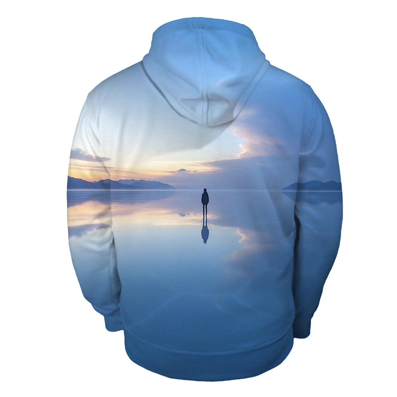 Salar De Uyuni Salt Flats - Uyuni printed hoodies