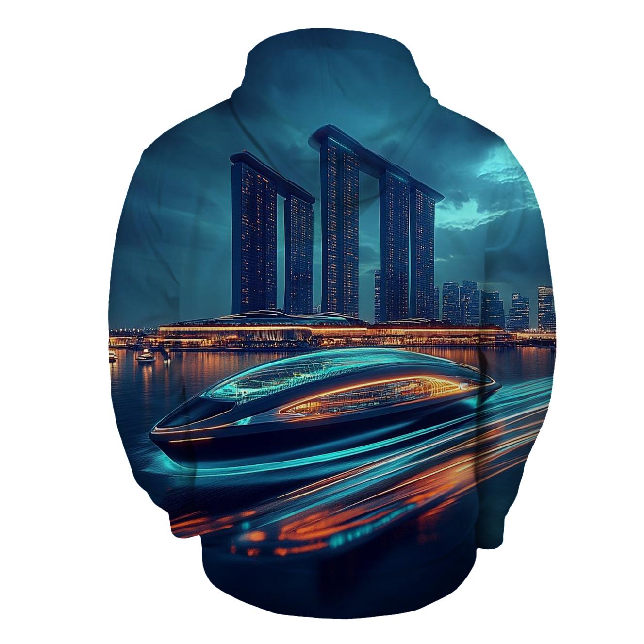 Marina Bay Sands SkyPark - Singapore embroidered hoodies