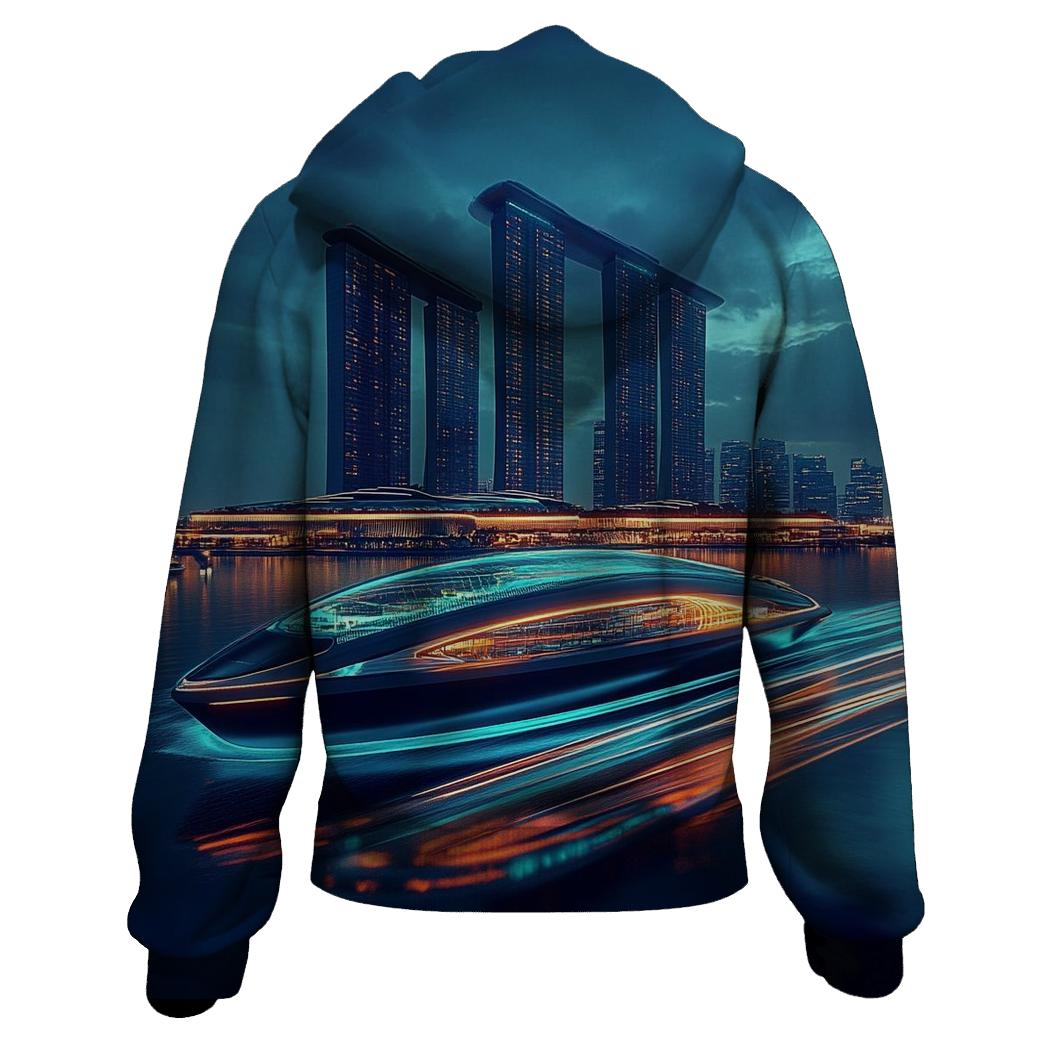 Marina Bay Sands SkyPark - Singapore premium hoodies