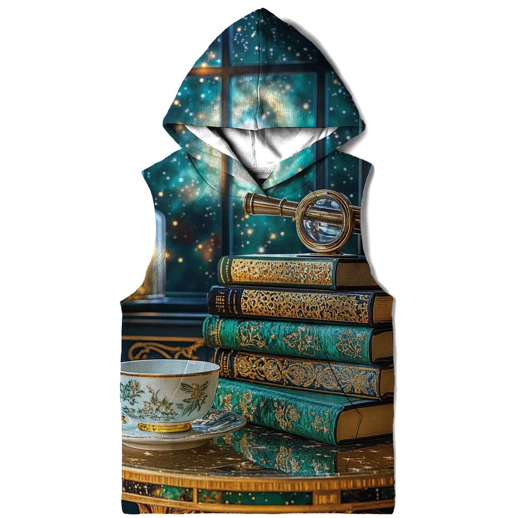 Gustav Klimt Inspired Celestial Library Still Life hoodie designs
