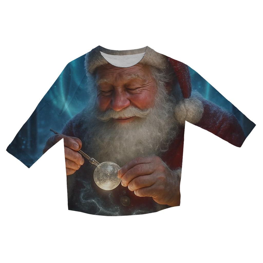 Aurora Workshop Santa cotton quarter sleeve shirts
