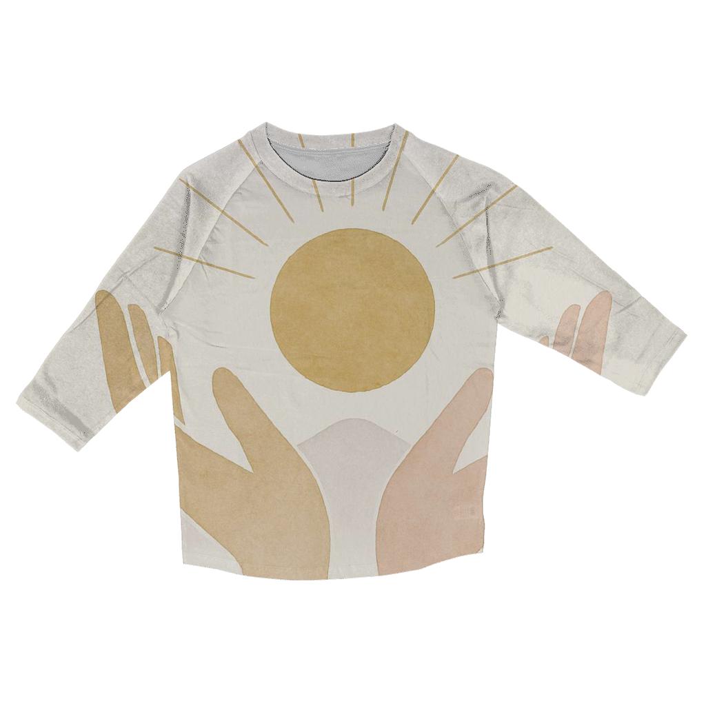 Hands Of Dawn Horizon trendy 3/4 sleeve tops