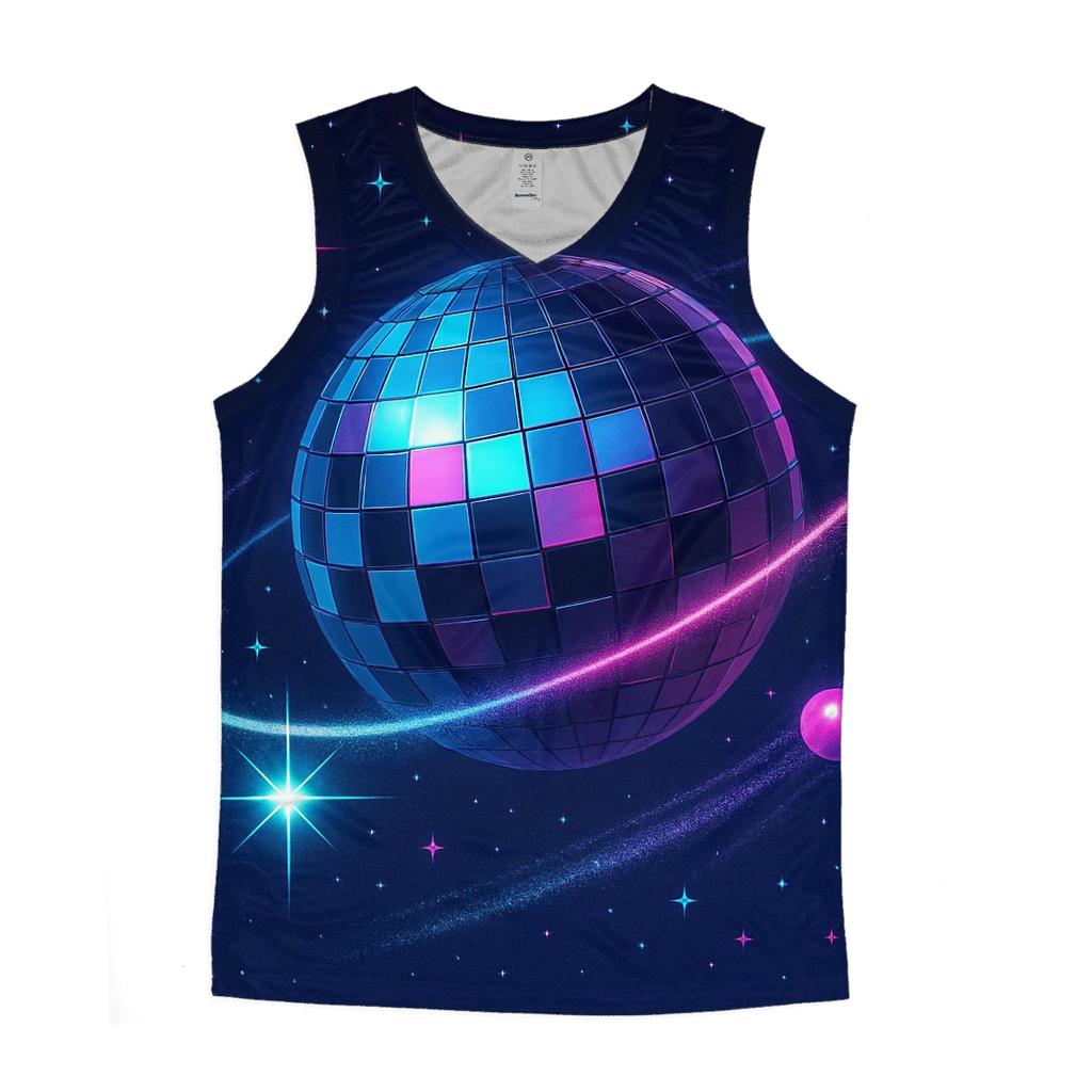 Midnight Disco Orbit stylish racerback tanks