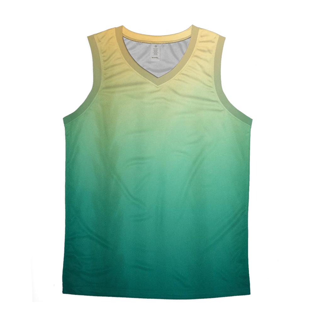 Kelp Forest Sunbeam Gradient sports performance tank tops