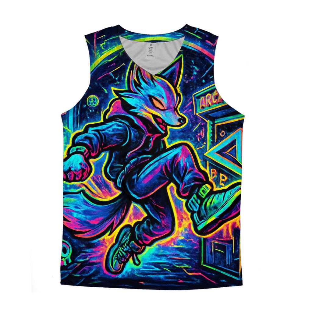 Pocket Dimension Arcade Fox custom tank tops