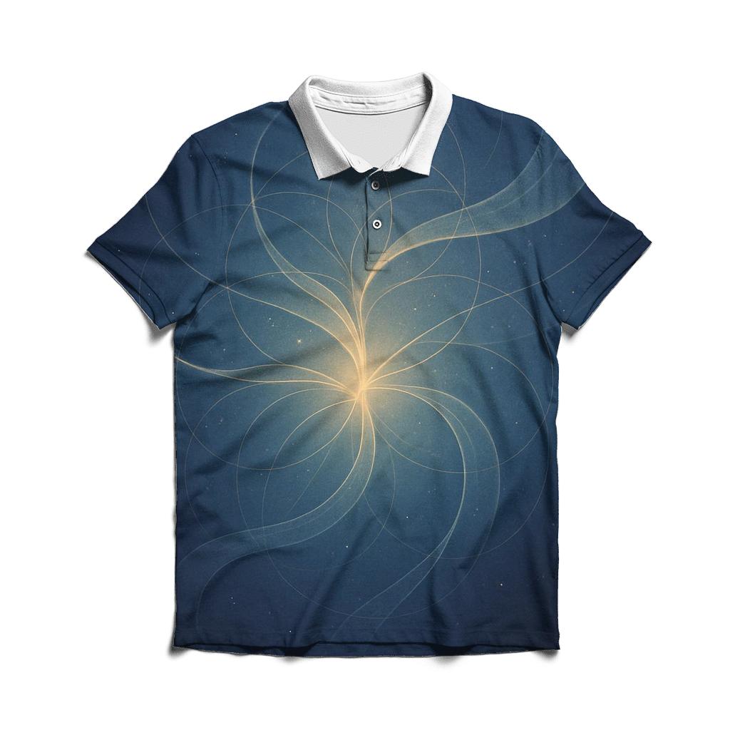 Luminous Breath Weave casual sports polo shirts