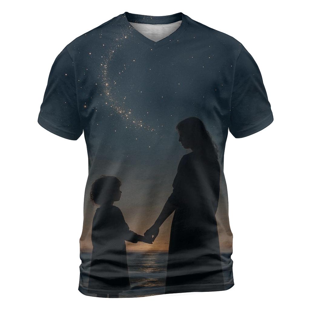 The Quiet Gravity Of Her Love vibrant all-over design tees