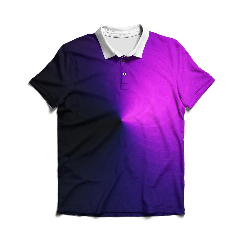 Obsidian Orchid Conic Drift designer slim fit polos