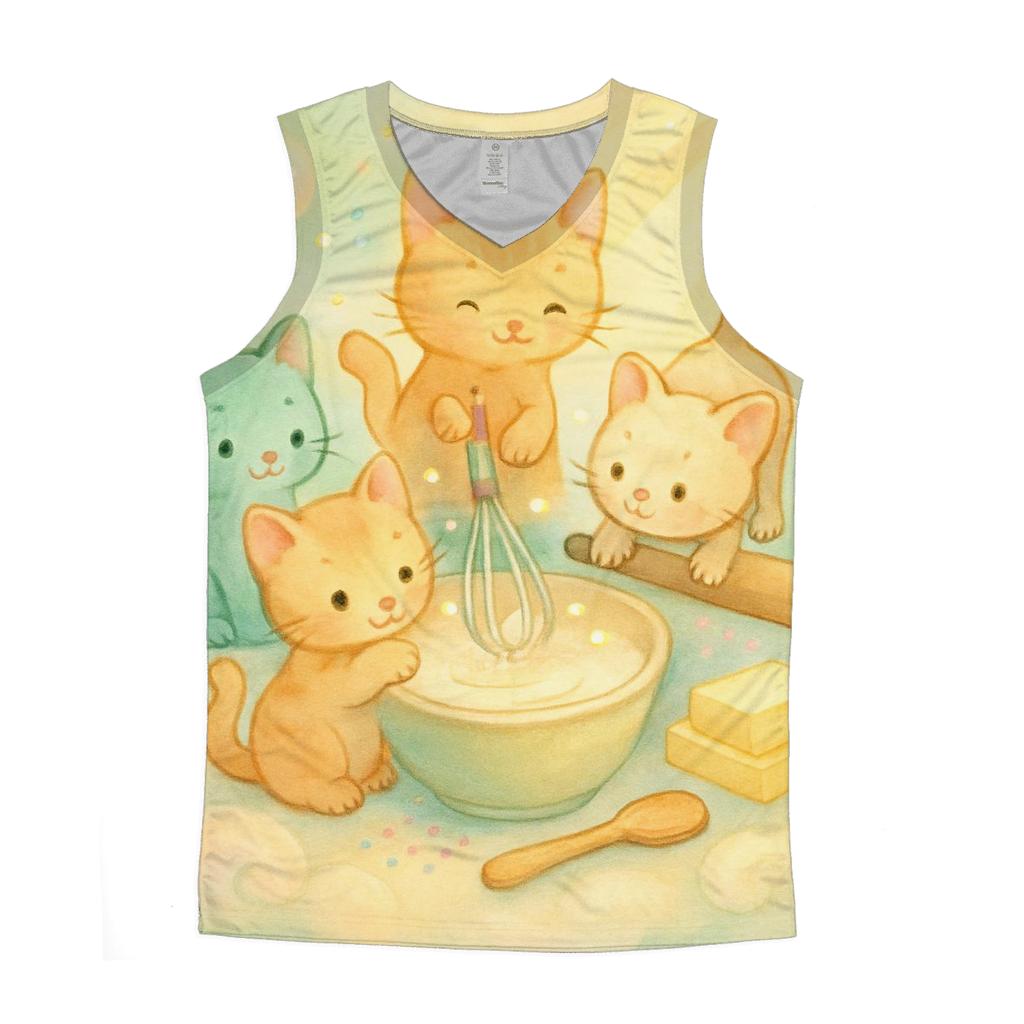 Sunbeam Cloud Bakery Kittens cotton sleeveless tops