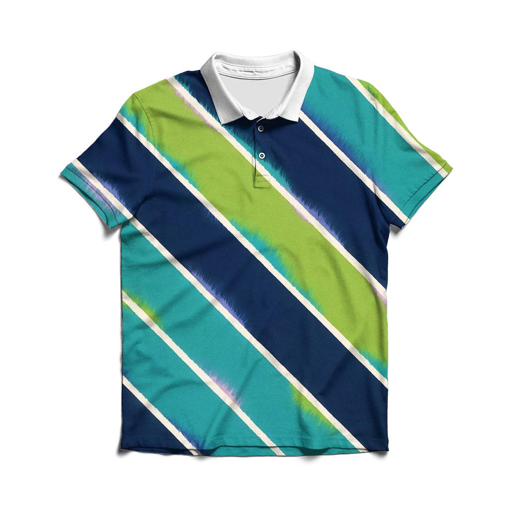 Arashi Aurora Diagonal Pole Wrap branded logo polo shirts