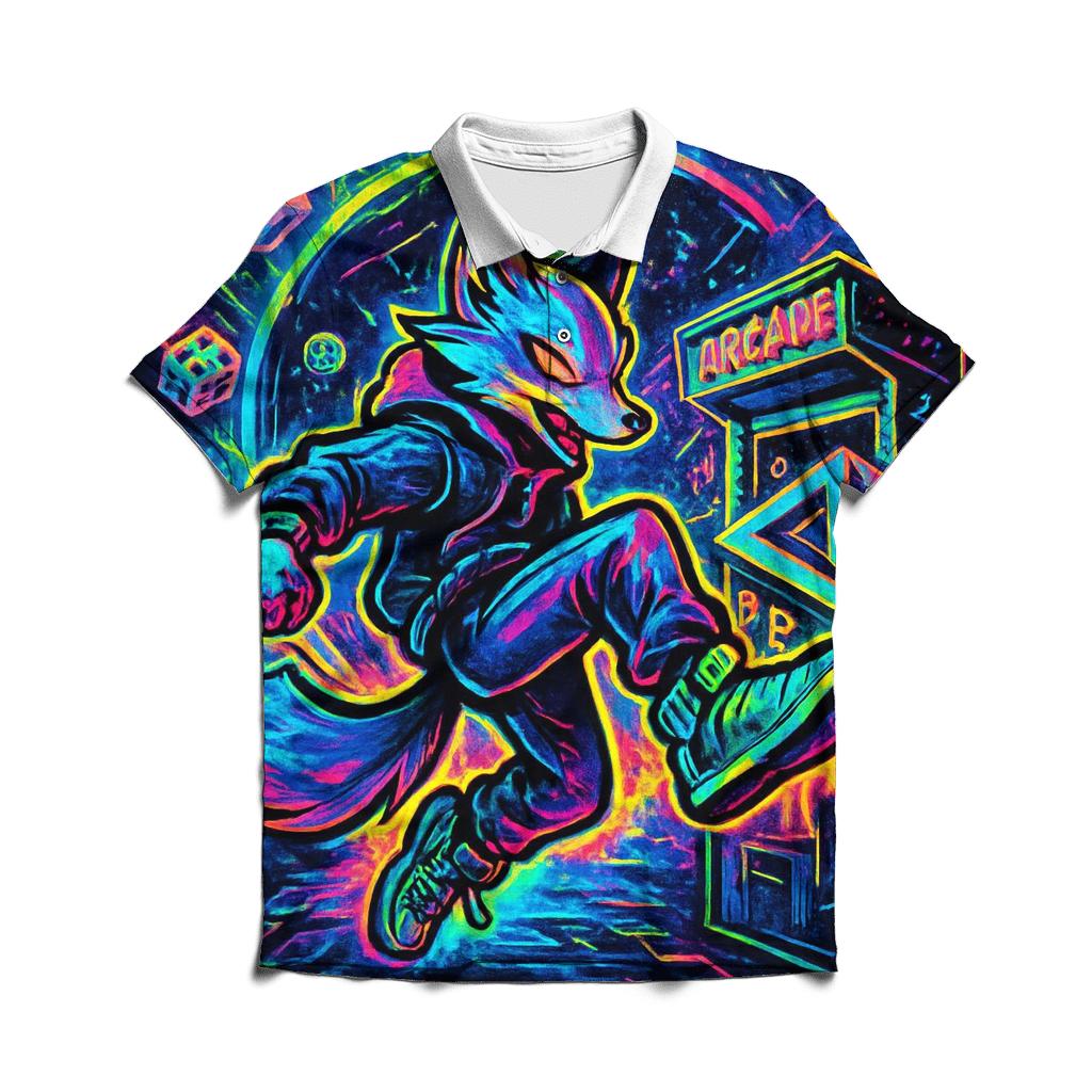 Pocket Dimension Arcade Fox custom polo shirts