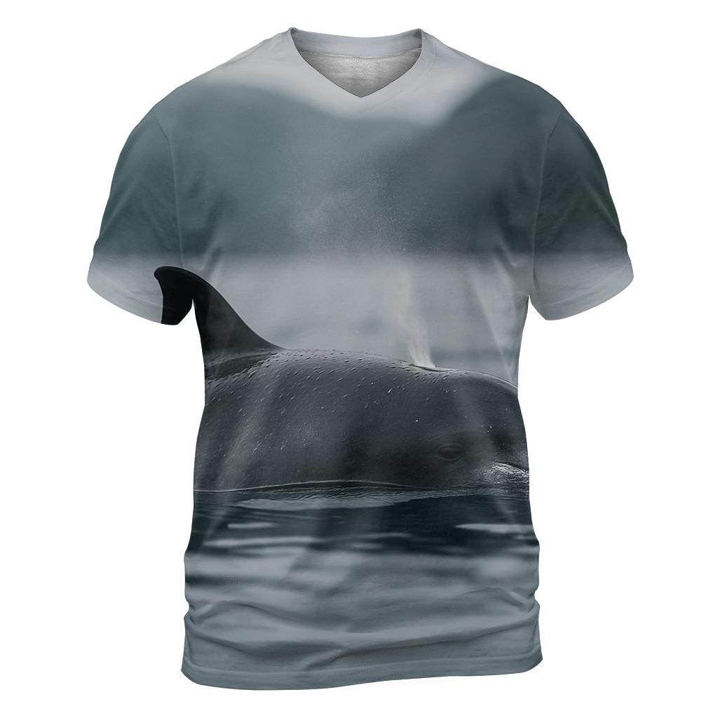 Fjord Surface Trace Harbor Porpoise creative print fashion shirts