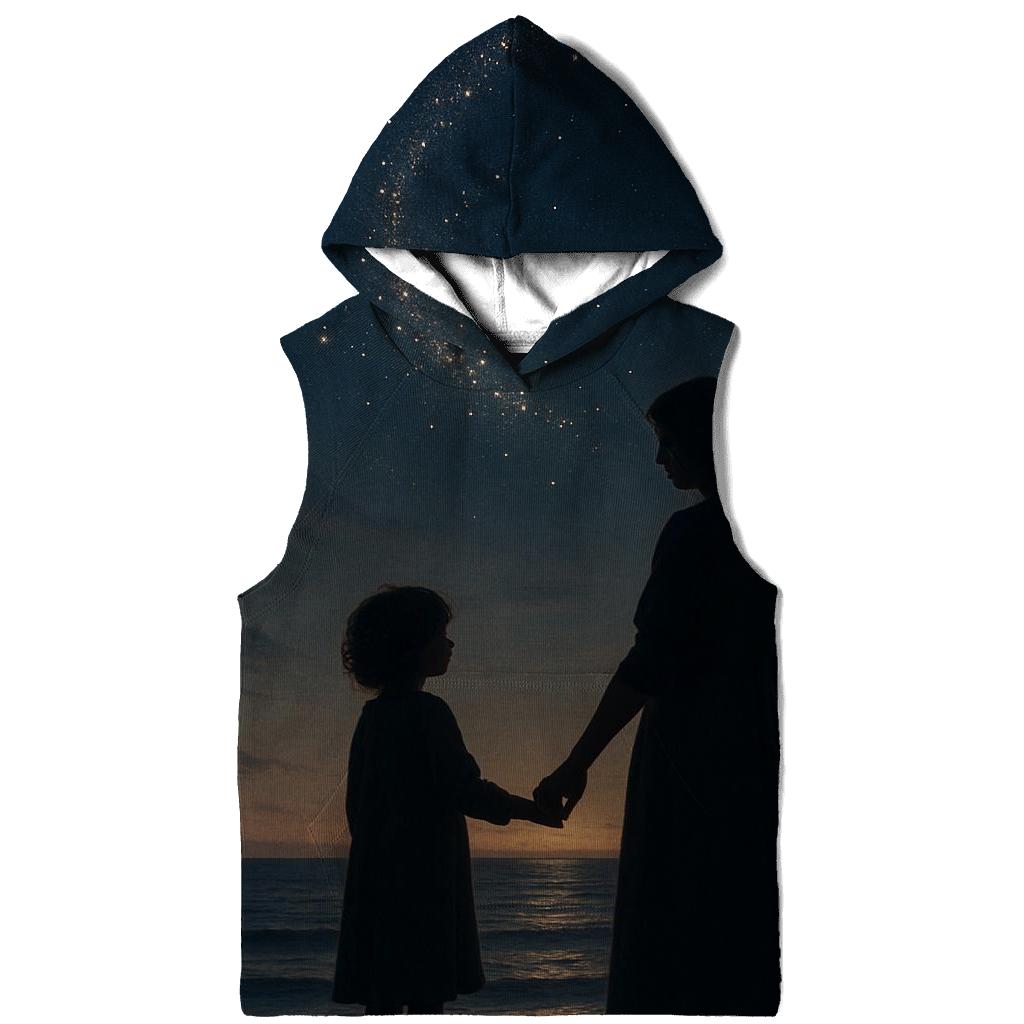 The Quiet Gravity Of Her Love embroidered hoodies